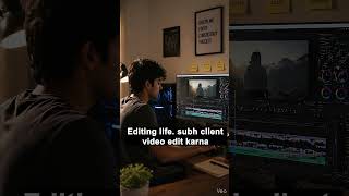 Ai video of vide editor morning routine #videoediting #aiediting #editorlife