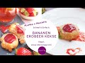 Vegane Bananen Erdbeer Kekse - Schnell und einfach vegan backen - Fluffig &amp; Fruchtig