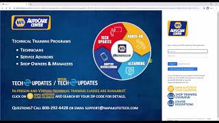 Napa Auto Care Training site for managers - adding new employee and assigning course screenshot 2