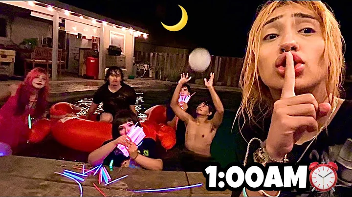 WE SNUCK OUT AT 1AM TO GO SWIMMING