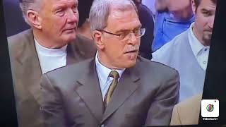 Coach Phil Jackson getting T’d up by different referees including referee Billy Oakes.
