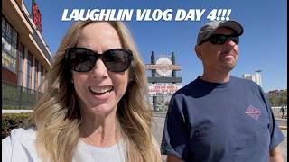 LAUGHLIN VLOG DAY 4 - CARNEGIE'S, Slot Wins, PRIME RIB ROOM & RIVERSIDE HOTEL ROOM Thoughts!!!