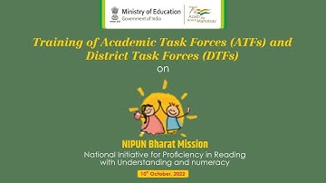 Training of Academic Task Forces and District Task Forces on NIPUN Bharat Mission - DAY 8