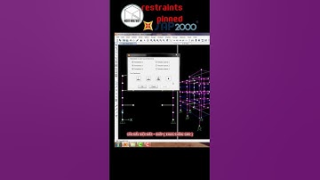 Gán điều kiện biên - KHỚP  [ KHUNG KHÔNG GIAN ] by #Sap2000 #Steel #Designer #Shorts