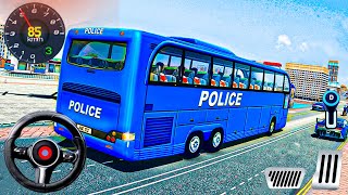 Police Bus Rescue Driving Simulator - US Prisoner Bus Transporter Driver 3D - Android GamePlay screenshot 1
