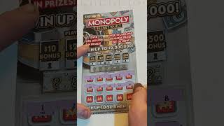 $10 Monopoly Secret Vault ticket 2,000,000 chance nice win!!!