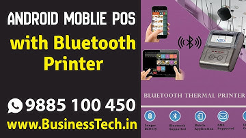 Mobile POS Android App with Bluetooth Printer
