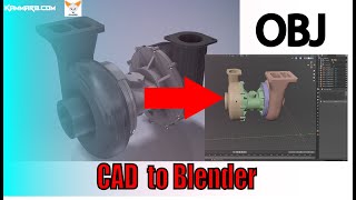 How to import CAD files to Blender 🔴🔥 Best render result