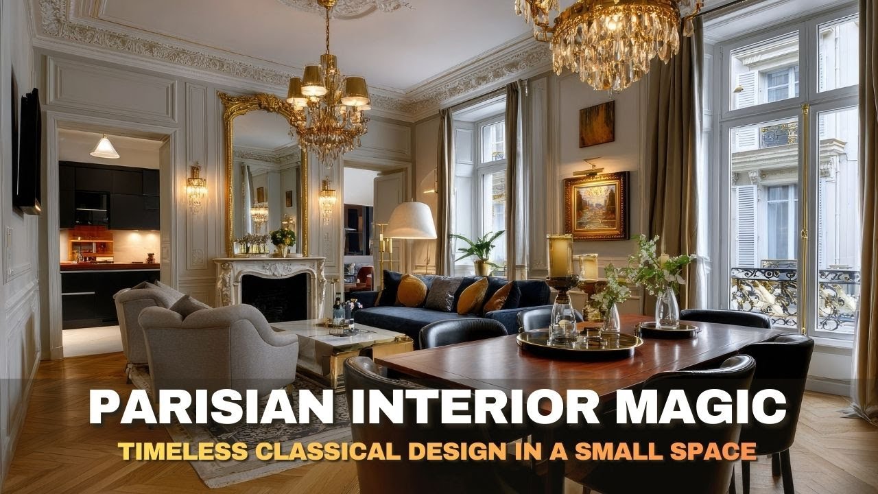 Interior Design Inspiration for a Small Apartment in Paris with Strong Classical Elements