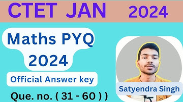 ctet maths jan 2024 Questions Discussion | ctet exam pattern