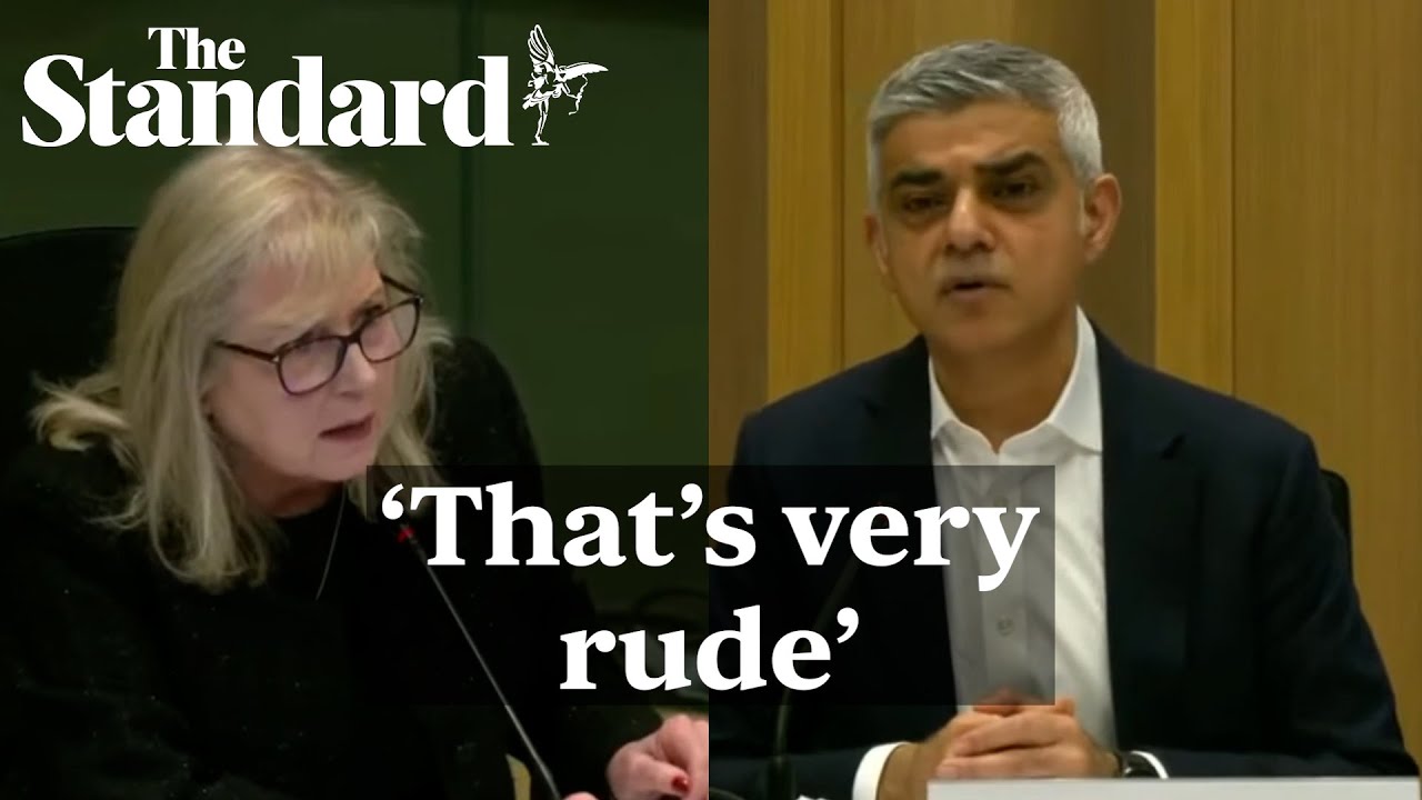 ‘Can you stop interrupting!?’ Susan Hall gets angry during questions for London Mayor Sadiq Khan