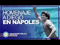 Homenaje a Diego Maradona en Nápoles