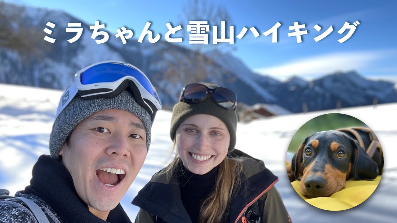 ミラちゃんと初めての雪山ハイキング！🐶【ドイツ・ミュンヘン】