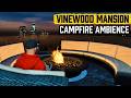 Relaxing Campfire Ambience at Vinewood Mansion | GTA 5 ASMR Gaming Ambience