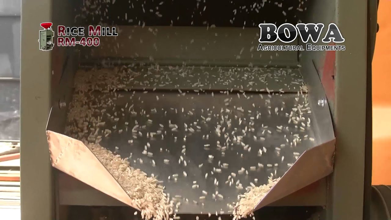 BOWA Double Pass Rice Mill - Brown Rice - YouTube