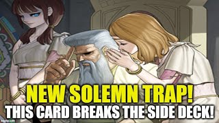 NEW! Solemn Trap! This Card BREAKS The Side Deck! Blazing Dominion! Yu-Gi-Oh!  - YouTube