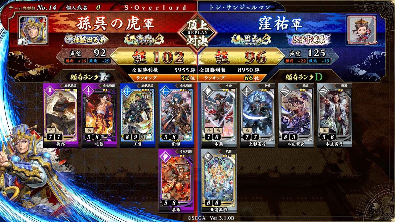 英傑大戦 頂上対決【2025/12/28】孫呉の虎 VS 窪祐 - YouTube