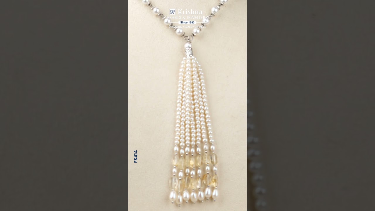 Pearl tassel necklace