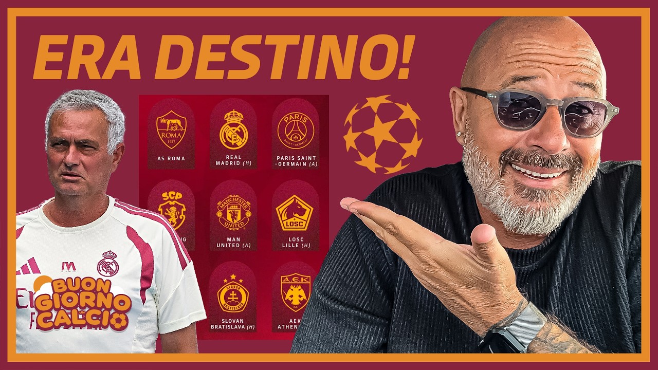 IL RITORNO DI MOURINHO: Roma-Real all'Olimpico! 😱 Sorteggio Champions da BRIVIDI