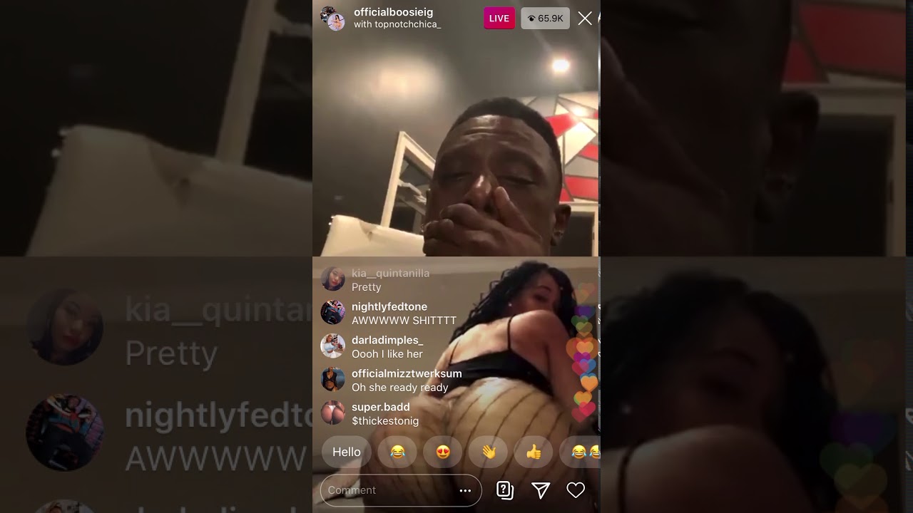 Lil boosie goes live 💦with Ass throwing 🍑thot