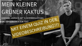 Mein kleiner grüner Kaktus - Karaoke-Version mit Klavierbegleitung und Untertiteln Resimi