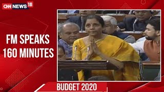 Budget 2020: FM Sitharaman Cuts Short Budget 2020 Speech After Feeling Unwell | CNN News18