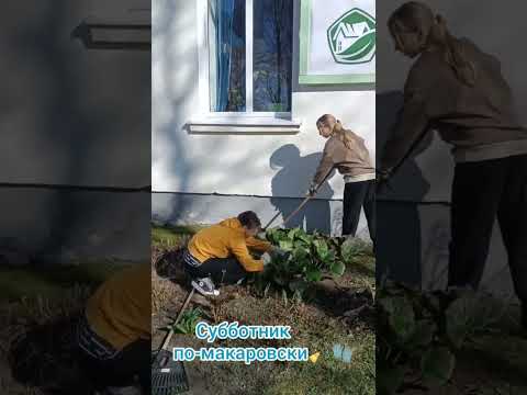 Макаровцы на субботнике