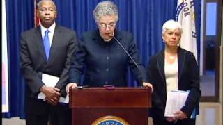 Cook County Board President Preckwinkle announce the allocation of over $15 million in grant funding