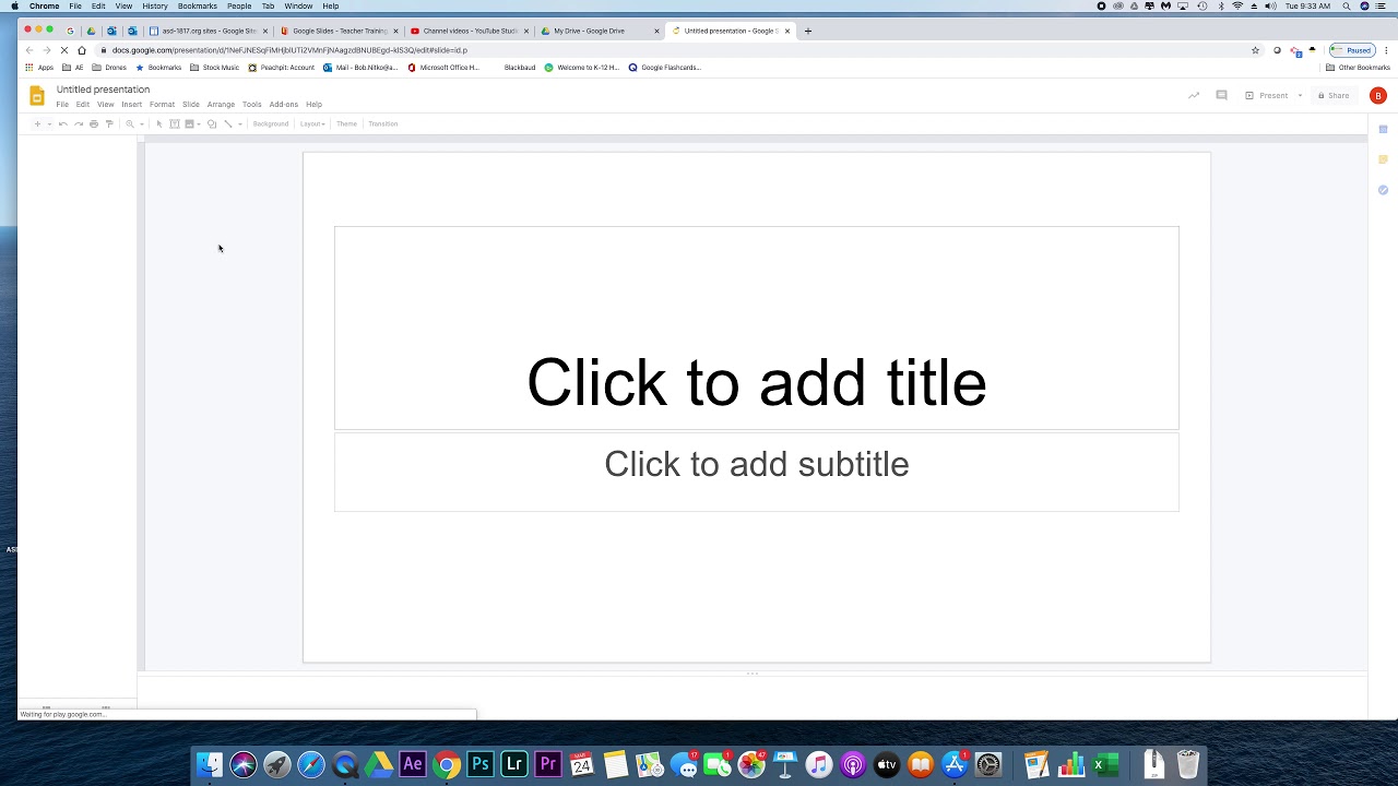 Google Slides- Getting Started - YouTube