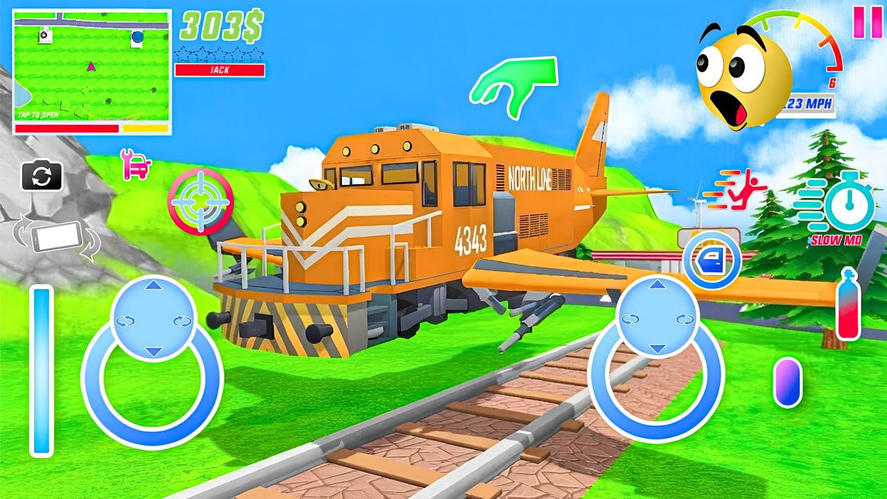 Richie's New North Air Flying Train in Dude theft wars