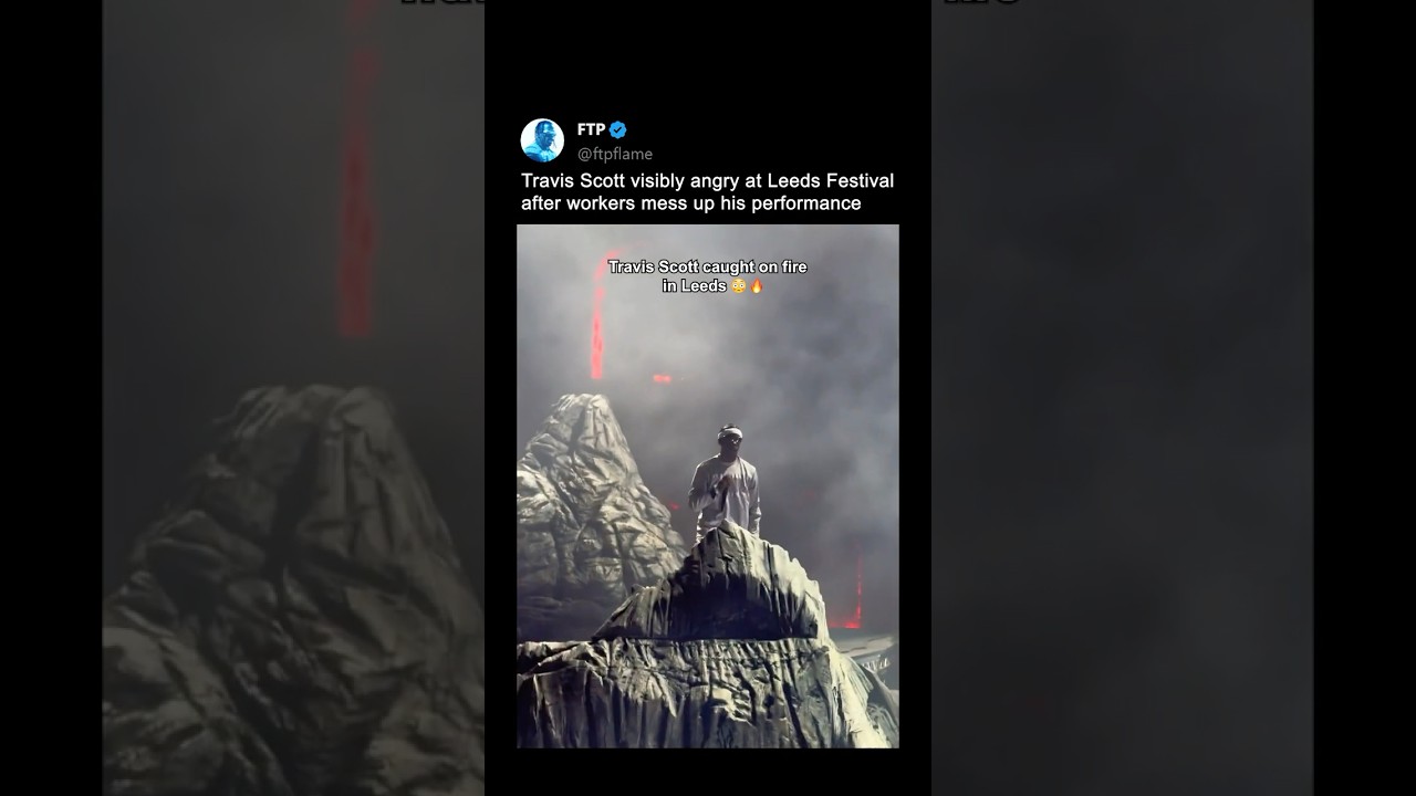 Travis Scott angry at Leeds Festival after workers mess up his performance
