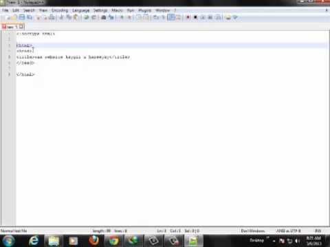 XHTML and CSS Tutorial - 2 - Creating our First Webpage