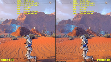 Mass Effect Andromeda Update Patch 1.06 Vs 1.05 GTX 1080 TI Frame Rate Comparison