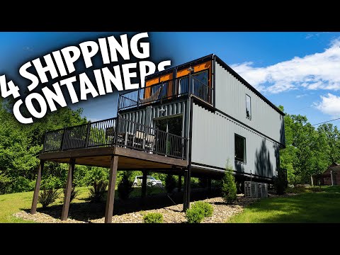 Super Modern CONTAINER Home Airbnb tour!