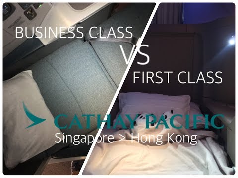 [Cathay Pacific] First VS Business... How are they different in terms on a regional flight?