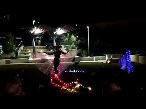 Faerie portal with the blue and red phoenix, Bunyapa Park (West End, Brisbane, Australia 17/08/2018)