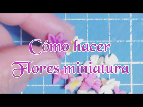 How to make miniature cold porcelain flowers