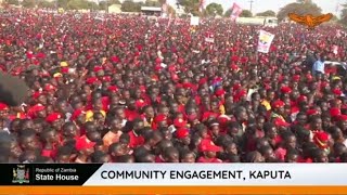 Kaputa Residents Sing & Cheer For President Hakainde