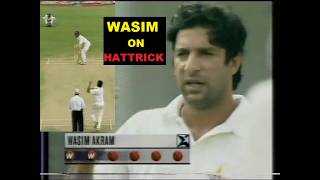 Wasim akram  on Hat-trick | Two wickets in 2 balls | Marvin Atapattu facing Hat-trick Ball | 1998/99