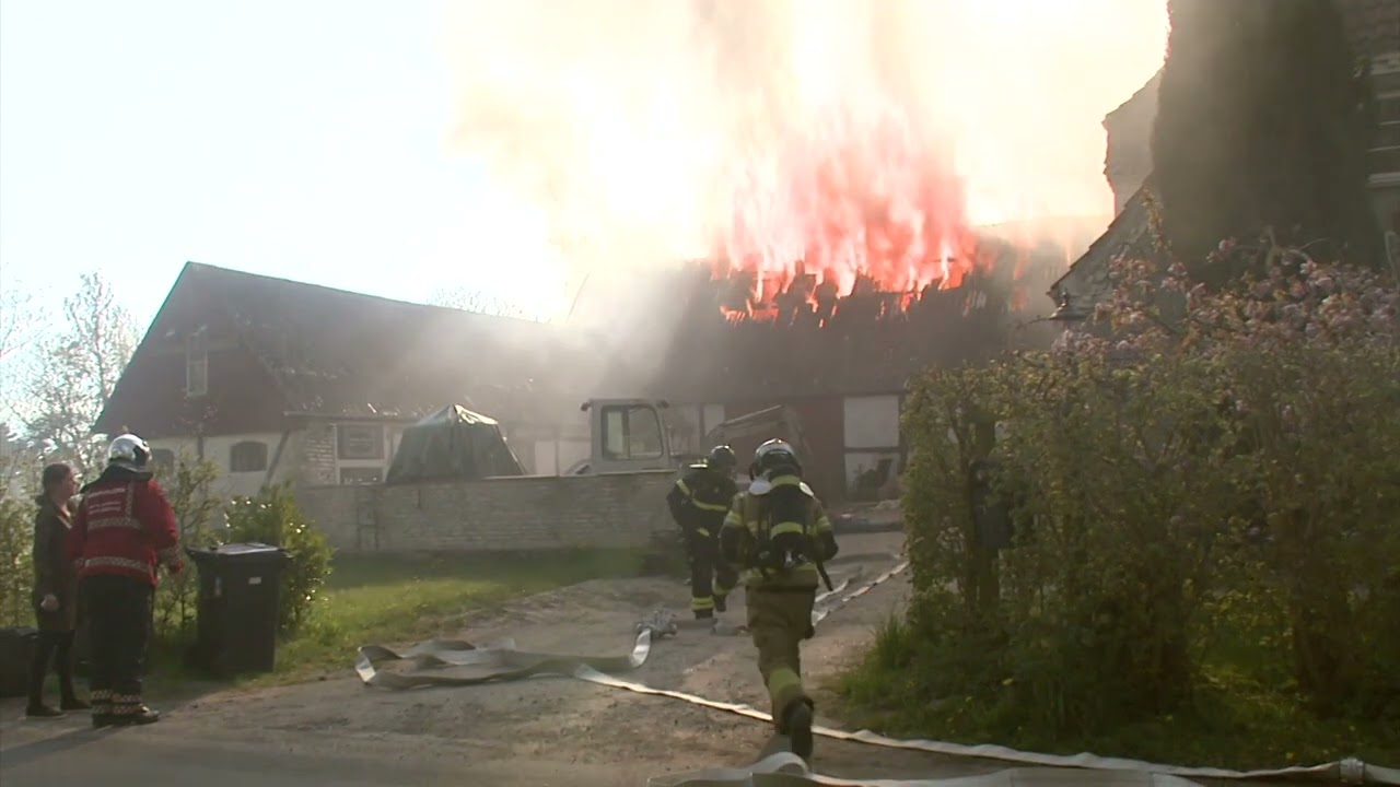02.05.23 | Stensved | Det første minuts indsats ved storbrand | The first minute of a major fire