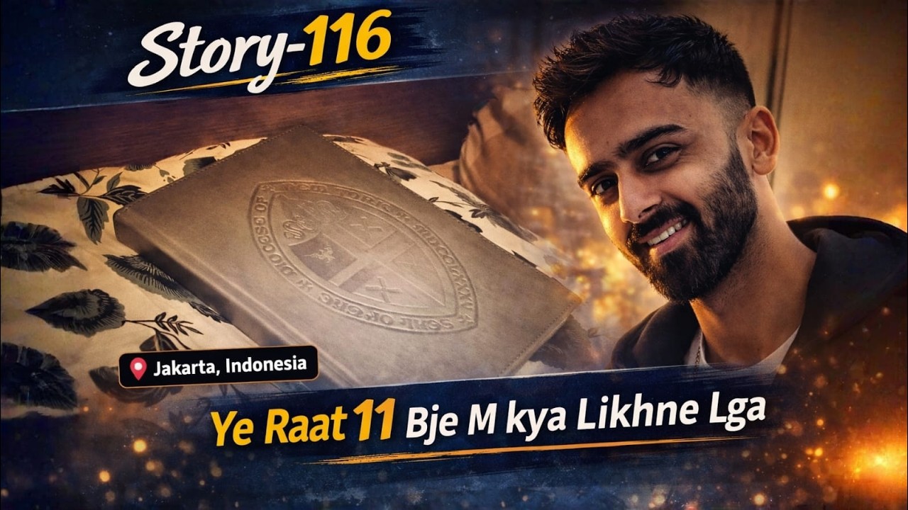 Story-116 | Ye Raat 11 Bje M Kya Likhne Lga 🤯✍️|A Pahadi in Indonesia|3 March 2026