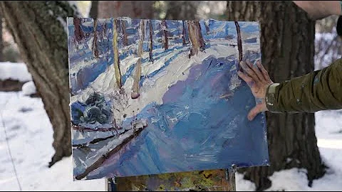 Winter Plein Air Painting: Blodgett Campground