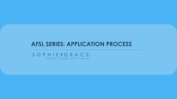 AFSL Application Process
