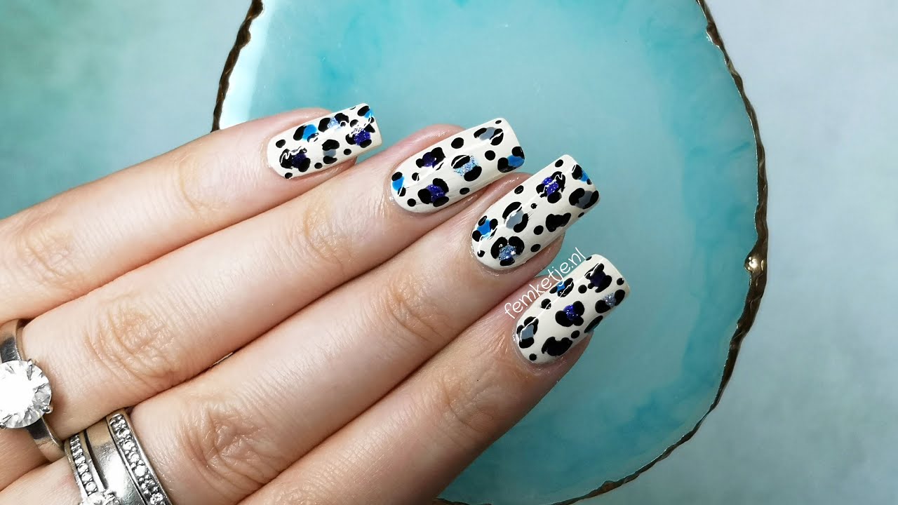 💙Cute & Leopard Print Nail Art🐆- femketjeNL YouTube