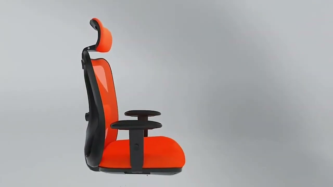 Scaun ergonomic, mecanism inclinare si blocare in 3 pozitii, Mesh/Textil, Gri/Negru