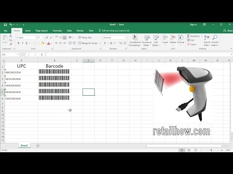 to create barcode in Excel using barcode font YouTube