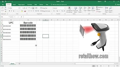 How to create barcode in Excel using barcode font