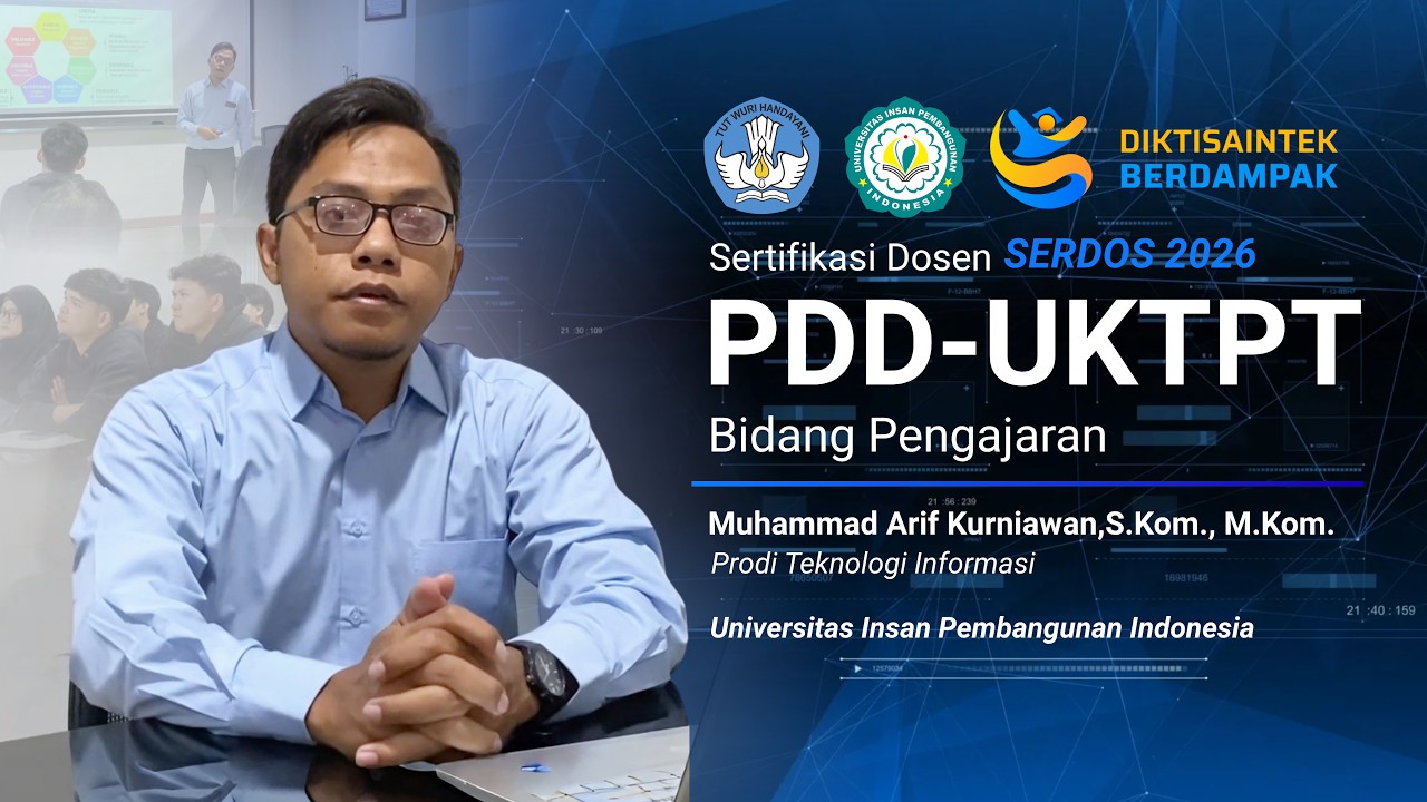 PDD-UKTPT Bidang Pengajaran | SERDOS 2026 | Muhammad Arif Kurniawan, S.Kom., M.Kom. |UNIPI