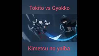 Tokito vs Gyokko anime peleasanime peleasepicas kimetsunoyaiba tokito