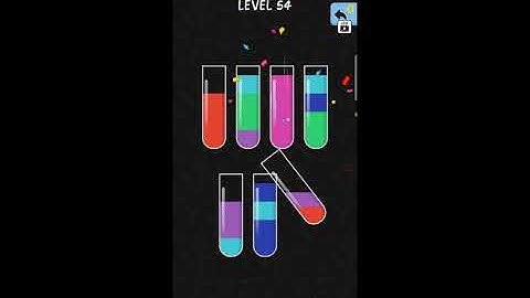 Water color sort ||water color sort level - 54 walkthrough solution (IOS/Android) || simple solution